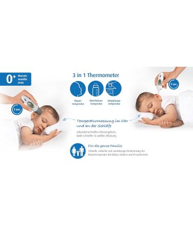 Reer 98020 SkinTemp 3-in-1 Infrared Fever Thermometer | Accurate Fast & Safe Baby Temperature Measurement - International Shipping Available - Buy Online on GoSupps.com