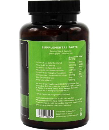 Buy Gold Series Biotin Hair Vitamins - Supports Hair Skin & Nails with Collagen | 120 Capsules for Men & Women - Best Supplement - Buy Online on GoSupps.com