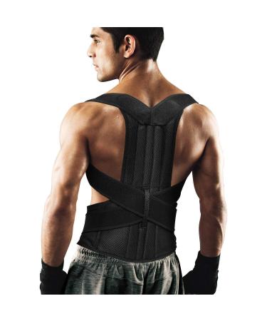 Back Brace Posture Corrector for Women and Men Back Lumbar Support Shoulder Posture Support for Improve Posture Provide and Back Pain Relief Large (Pack of 1)
