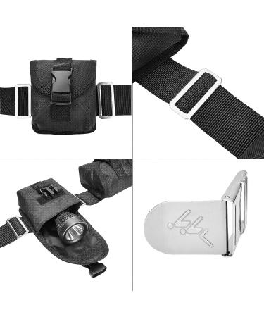 MOPHOEXII Scuba Weight Belt with Detachable Pockets & Quick-Release Buckle - Adjustable Snorkeling Belt for Waist 32-52 - Buy Online on GoSupps.com