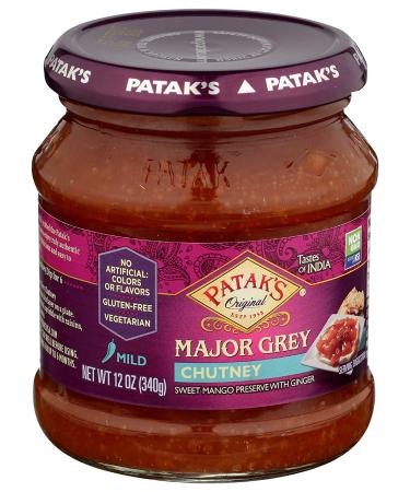 Patak's Major Grey Chutney 12 Fl Oz - Authentic Indian Condiment - Buy Online on GoSupps.com