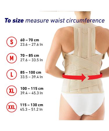 Neo G Dorsolumbar Support Brace for Early Kyphosis & Rounded Shoulders - Posture Correction & Lumbar Support - X-Large Tan - 39.4-45.3 Inches - Buy Online on GoSupps.com