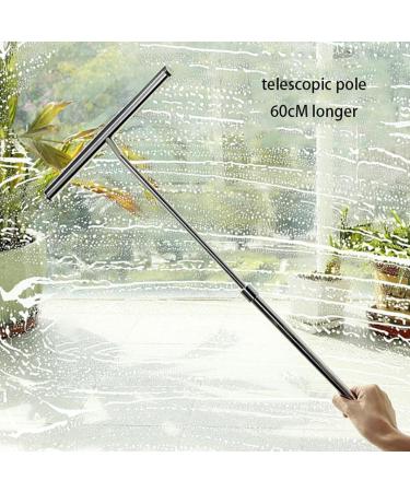 Wiper Glass Scraper Bathroom Household Glass Magnetic Window Cleaners Telescopic Rod Lengthened 60cm Cleaning Brush Tools - Buy Online on GoSupps.com