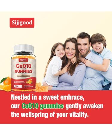 2 Pack CoQ10 Gummies 250mg with Omega-3 Vitamin B3 Zinc & Magnesium | High Absorption Antioxidant Supplement - 120 Orange Flavored Gummies - Buy Online on GoSupps.com