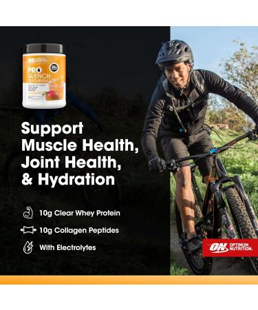 Optimum Nutrition Pro Quench 10g Clear Protein 10g Collagen peptides & Electrolyte Powder Drink Mix Tropical Orange Mango 20 Servings 520 Grams (Packaging May Vary) - Buy Online on GoSupps.com