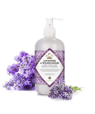 Nubian Heritage Lavender Wildflowers Hand Soap 12.3 oz | Cruelty-Free Moisturizing for Dry Hands - Buy Online on GoSupps.com