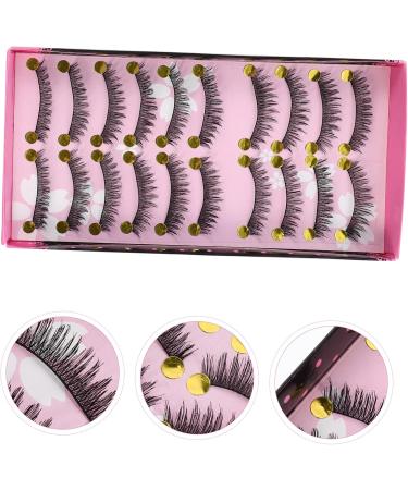 Beavorty 10 Pairs Fake eyelashes Artificial Fiber Eyelashes False Lashes Makeup Eyelashes Faux Lashes Long Eyelashes Natural Eyelashes Ladies Girls Women Lashes Miss False Eyelashes dense - Buy Online on GoSupps.com