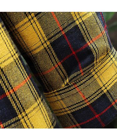 Maqroz Men's Flannel Shirt X-Large - Casual Button Down Plaid Shirt for Big & Tall - Yellow - Buy Online on GoSupps.com