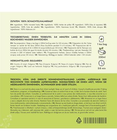  Alpi Nature Alpi Nature Horsetail Herb 80 Tea Bags 80g (4 Boxes of 20 x 1g Tea Bags) Dried Horsetail Herbal Tea - Buy Online on GoSupps.com