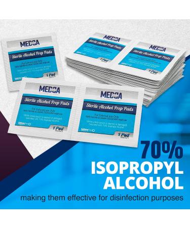 500 Count Alcohol Wipes - Individually Wrapped 70% Isopropyl Swab Pads, 2-Ply Cotton - Pack of 1 - Buy Online on GoSupps.com
