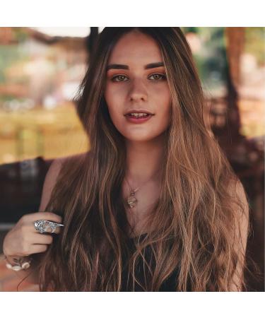 Lurrose 3pcs Punk Skeleton Hand Rings - Halloween Full Finger Nail Props for Cosplay & Party - Buy Online on GoSupps.com