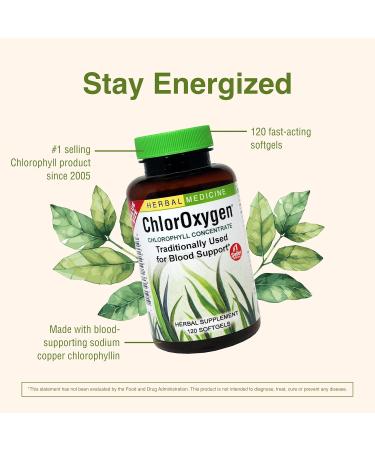 Herbs Etc. ChlorOxygen & Lung Tonic Chlorophyll & Herbal Lung Support for Blood Oxygen Energy Breathing & Bronchial Health with Mullein Horehound & Grindelia 240 Softgels - Buy Online on GoSupps.com