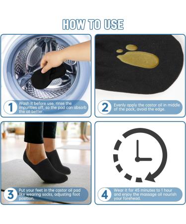 LEEKALOS Reusable Castor Oil Packs for Feet Arthritis Relief & Sparkling Toes | International Shipping - Buy Online on GoSupps.com