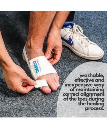 Darco Low Profile Toe Brace - One Size White | Comfort & Support for Fast Recovery | International Shipping Available - Buy Online on GoSupps.com