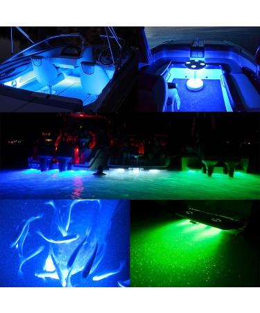 HUSUKU LED Marine Courtesy Light 316 Stainless Steel 1200LM 3 Round IP65 Boat Transom Mount Stern Light Waterproof - Blue - Buy Online on GoSupps.com