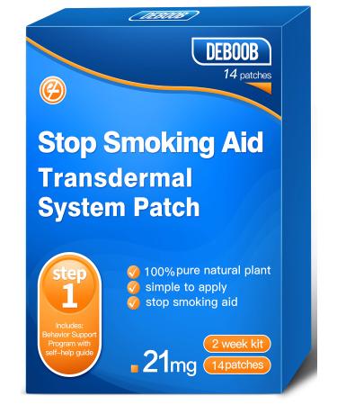 Quit Smoking Patches to Help Stop Smoking Stop Smoking Aids Patches Step 1 (21 mg) 14 Patches 2 Week Kit Easy and Effective to Quit Smoking Transdermal System Patch