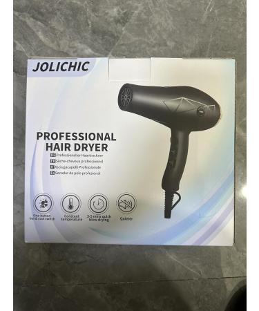 Jolichic 2400W AC Motor Hair Dryer - Professional Styling Tool with Diffuser 2 Concentrators & 4 Combs | 3 Heat 2 Speed Levels Cold Shot Button - Perfect for Salon Quality Curly Hair - Buy Online on GoSupps.com