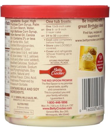 Buy Betty Crocker Rich & Creamy Rainbow Chip Frosting - 453g | International Shipping Available - Buy Online on GoSupps.com