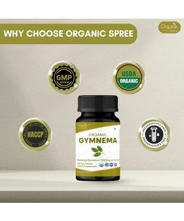 ORGANIC SPREE Gymnema & Medohar Guggulu USDA Organic Gymnema Sylvestre 120 Tablets & Ayurvedic Metabolic Blend Supports Metabolism & Immune Health* - Buy Online on GoSupps.com