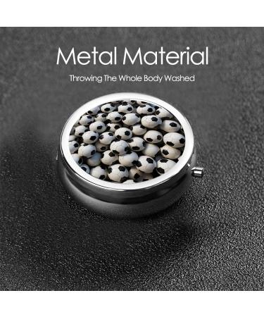 Portable Mini Football Pill Box - 3-Compartment Plastic Organizer for Travel | Hinged Design for Small Pills - Buy Online on GoSupps.com