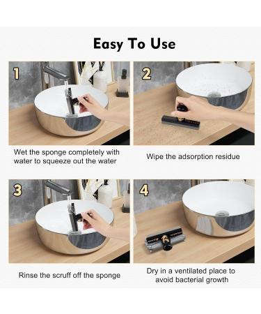 Beard Bar Cleaning Tool | Best Beard Hair Cleaner & Trimmer Hair Catcher - Clean Up Sink Mess | Perfect Gifts for Men (Black - Buy Online on GoSupps.com
