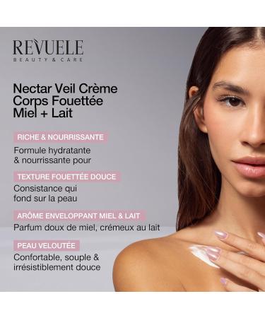 REVUELE Cr me Corps Fouett e Nectar Veil au Miel et Lait Hydratation Profonde Nutrition Intense Peau Douce Velout e et Soyeuse 300 ml - Buy Online on GoSupps.com