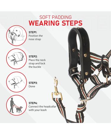 Alpha Boy Dog Training Collar | Comfortable & Gentle Handlebars for All Breeds | Real Leather Medium Harness with Quick Lock Buckle - Easy to Use - Buy Online on GoSupps.com