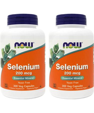 Selenium 200mcg 300 Veg Capsules (Pack of 2) | Non-GMO, Vegan, Kosher | Yeast-Free Formula - Buy Online on GoSupps.com