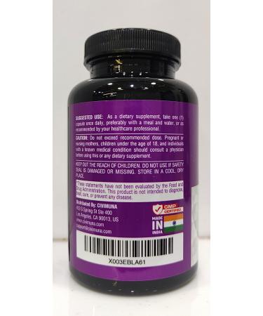 CIVIMUNA Red Clover Capsules with Red Clover Cascara Sagrada Bark Coleus Forskohlii - 90 Capsules for 3 Months Supply - Buy Online on GoSupps.com
