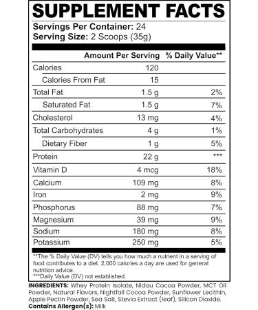 Invincible Supplements Advanced Whey Protein Isolate Chocolate 22g Protein MCT Oil Digestive Support Non-GMO Made with Cocoa Post Workout Recovery Shake - Buy Online on GoSupps.com