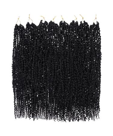 Leeven Boho Passion Twist Hair 24 Inch | Pre Twisted Crochet Goddess Twist 8 Packs | Black Pre Looped Curly Ends | Bohemian Synthetic Braids Extensions for Women - Buy Online on GoSupps.com