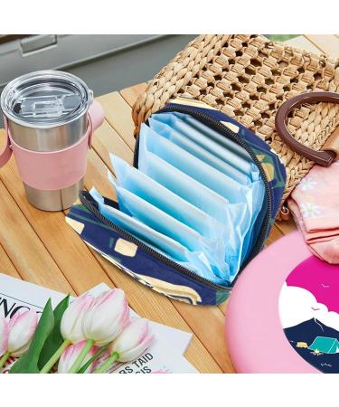 Pop Car Poster Sanitary Napkins Storage Bag - Portable Menstrual Cup & Pad Pouch for Girls & Women | Ideal for Travel & Everyday Use - Buy Online on GoSupps.com