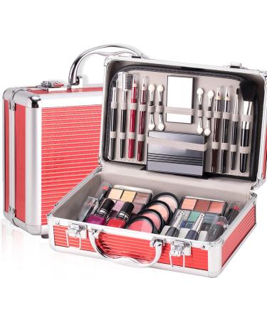  G n rique Makeup Set Multi-Functional Makeup Case Eyeshadow Kit Blush Palette Eyebrow Pencil Lipstick Set Nail Polish Brush For Women Travel & Parties - Buy Online on GoSupps.com