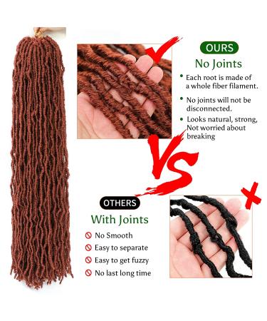 Soft Locs 36 Inch Crochet Hair 5 Pack Faux Goddess Locs Synthetic Curly Extension - 350# - Pre-looped Crochet Braids - Buy Online on GoSupps.com