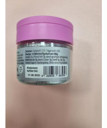 Premium Silver Edible Glitter Powder | Super Sprinkle for Drinks & Cakes | Non-Toxic Cake Decoration & Party Supplies - Buy Online on GoSupps.com