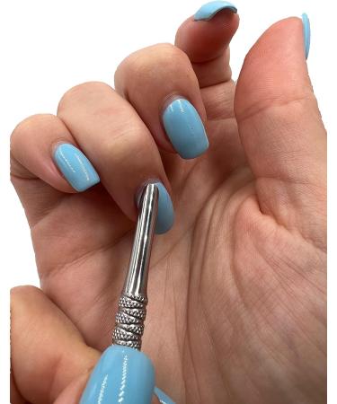 Cuticle Lifter and Pusher with Orange Stick BuduProfi Stainless Steel Manicure Pedicure (Orange Stick - Axe) - Buy Online on GoSupps.com