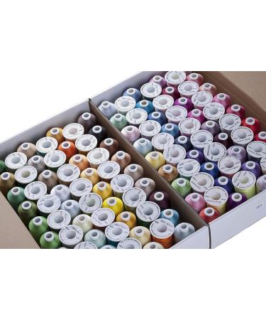 Simthread 120 Colors Polyester Embroidery Thread Kit - 550Y - Similar to Madeira & Robinson-Anton - 40 Weight for Home Sewing - Buy Online on GoSupps.com