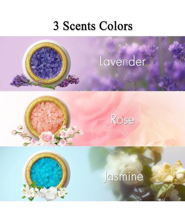 Organic Healing Geode Crystal Bath Bomb Set - Lavender, Rose, Jasmine - Aromatherapy Spa Bombs for Relaxation and Self Care - Perfect Gift for Her or Him - Buy Online on GoSupps.com