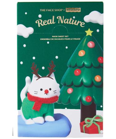 The Face Shop Real Nature Face Mask 10pcs Bundle | Hydrating & Soothing | Mild Formula | Additive-Free | K Beauty Skincare - Buy Online on GoSupps.com