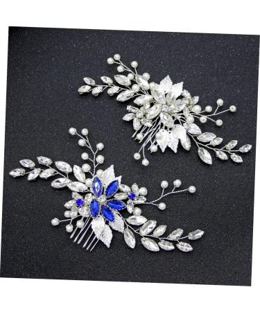 Housoutil Hair Accessories Wedding Flower Hair Comb Bride Headpieces for Wedding Crystal Headpiece Clip Wedding Hair Comb Insert Comb Tiara Elegant Headdress Hairpin Grace Women's - Buy Online on GoSupps.com