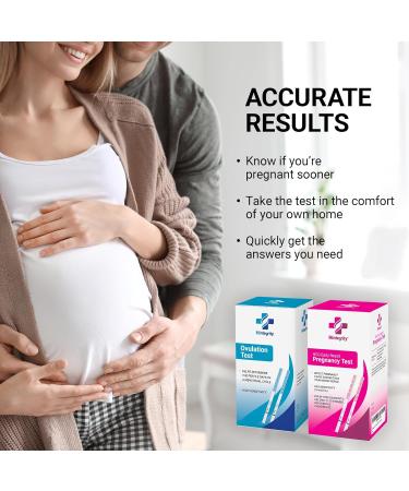 Mintegrity Ovulation & Pregnancy Test Strips Combo Kit - 50 LH & 25 HCG - Easy At Home Testing - International Shipping Available - Buy Online on GoSupps.com