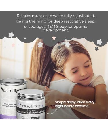 NaturallyMum - Magnesium Bedtime Lotion for Kids & Babies NATURAL & SAFE - Topical Kids Magnesium Cream Lotion for Sleep - Safe for Babies (6M+) - Support for Sleep Bone & Overall Kids Health - Buy Online on GoSupps.com