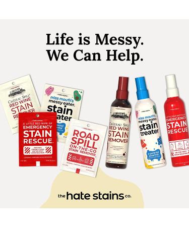 CHATEAU SPILL Red Wine Stain Remover 4oz - Powerful Safe Spray for Clothes, Tablecloth, Carpet & Upholstery - Removes Stubborn Stains Easily - 1 Pack - Buy Online on GoSupps.com