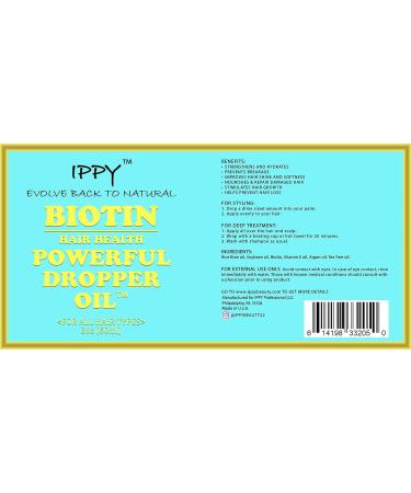 IPPY BEAUTY BIOTIN POWERFUL DROPPER OIL 2oz - Buy Online on GoSupps.com
