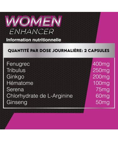 Healthy Fusion Enhancer Woman | 100% Stimulating for Women | Menstrual Regulator | Increases Energy Physical and Muscle Performance | Maca Tribulus Ginseng Ginkgo | 60 Capsules - Buy Online on GoSupps.com