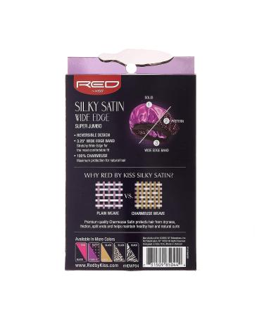 Red by Kiss Reversible Silky Satin Hair Bonnet - Super Jumbo Black - Buy Online on GoSupps.com
