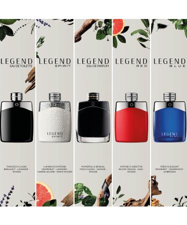 MONTBLANC Legend Eau de Toilette - Long Lasting Fragrance with notes of Bergamot Jasmine & Sandalwood - Fresh & Fougere 0.5 Fl Oz - Buy Online on GoSupps.com