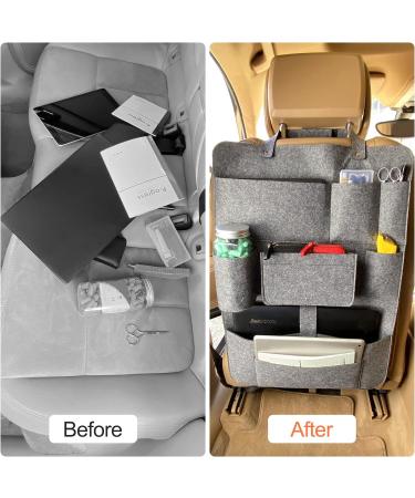 Firschoie Autositz Organizer - Durable Felt Backrest Protector & Car Seat Organizer with Adjustable Straps - Anti-Kick Protection for International Shipping - Buy Online on GoSupps.com