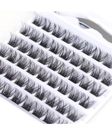 SISILILY Individual Lashes 6 Rows Cluster Lashes C Curl DIY Kit | 12mm Length 3D False Eyelashes with Tweezer | Reusable Natural Eyelash Extensions - Buy Online on GoSupps.com