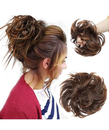 Thick 80g large hair part hair tie extensions messy bun dutt updos voluminous like real hair hair extension bun hair extensions aubrun mix medium